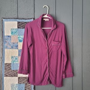 Purple Bamboo Pajama Top